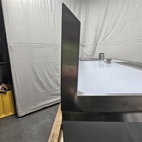Scratch and Dent Regency 30" x 72" 16 Gauge Stainless Steel Beverage Table with Right Sink