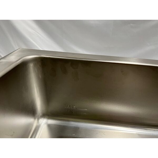 Scratch and Dent Avantco TM-12A Top Mount Drop-In Full Size Hot Food Well with Round Inside Corners and Drain - 120V, 1,500W