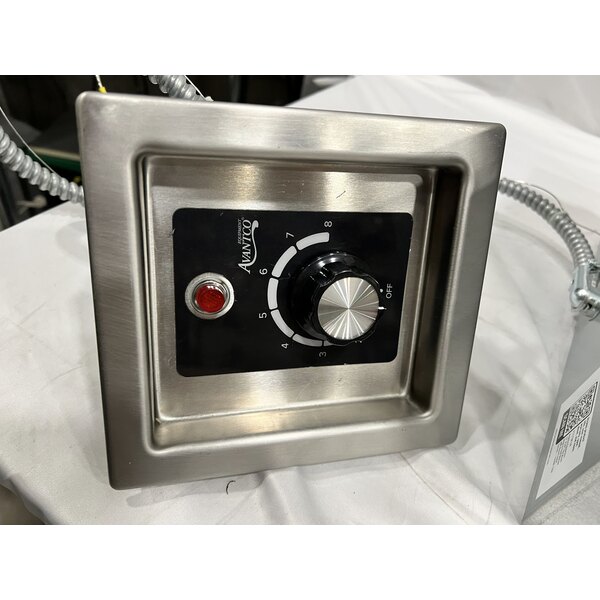 Scratch and Dent Avantco TM-12A Top Mount Drop-In Full Size Hot Food Well with Round Inside Corners and Drain - 120V, 1,500W