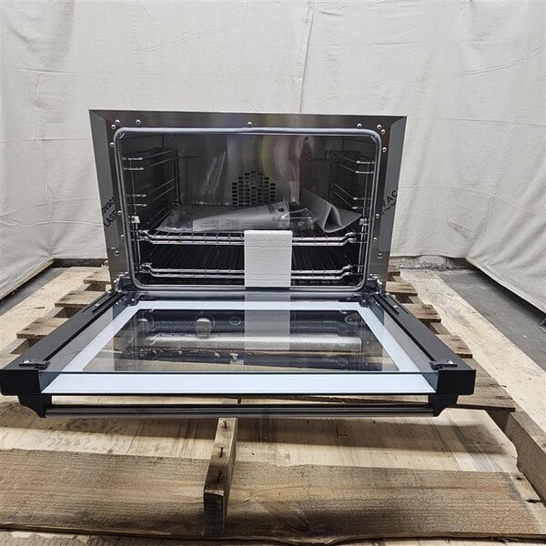 Scratch and Dent Cadco Anna OV-023 4-Shelf Half Size Medium-Duty Manual Countertop Convection Oven - 208-240V