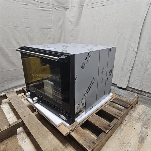 Scratch and Dent Cadco Anna OV-023 4-Shelf Half Size Medium-Duty Manual Countertop Convection Oven - 208-240V