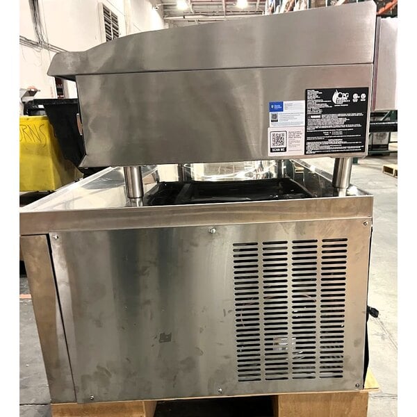 Scratch and Dent Cooking Performance Group G48T 48" Gas Countertop Griddle with Thermostatic Controls and 48", 2 Drawer Refrigerated Base - 120,000 BTU