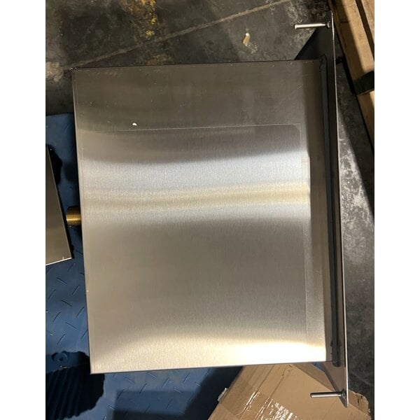 Scratch and Dent Regency 18" x 12" Stainless Steel Drop-In Ice Bin with Sliding Lid - 20 lb.