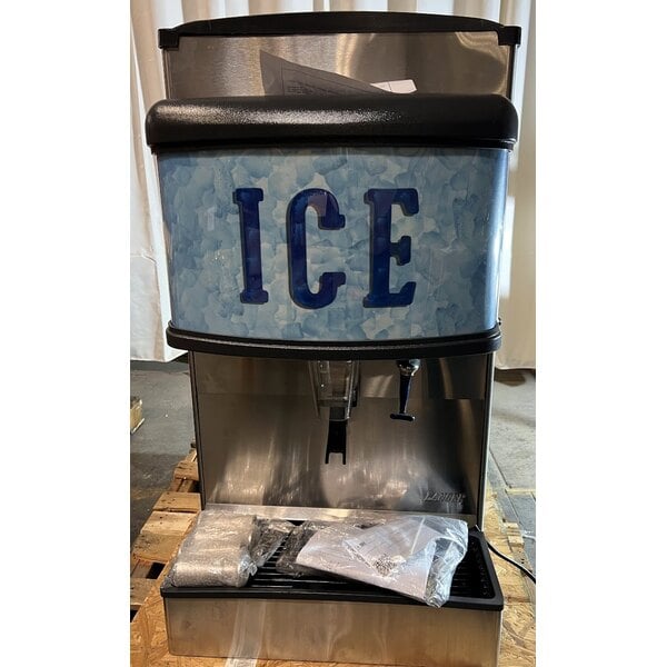Scratch and Dent Hoshizaki DM-4420N 22" Countertop Cubelet Ice and Water Dispenser - 200 lb. Ice Storage Capacity