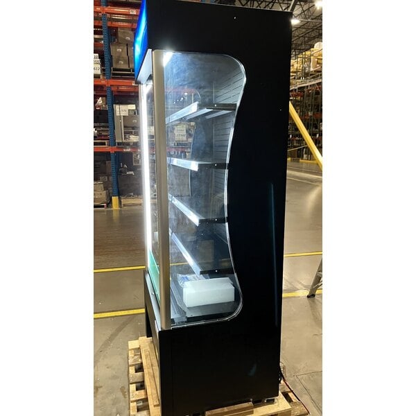 Scratch and Dent Avantco VAC-36B 35 1/2" Customizable Black Refrigerated Air Curtain Merchandiser