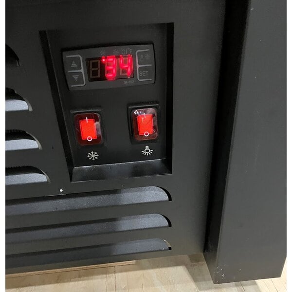 Scratch and Dent Avantco VAC-36B 35 1/2" Customizable Black Refrigerated Air Curtain Merchandiser