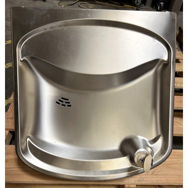 Scratch and Dent Zurn Elkay EZSDL Light Gray Wall Mount Non-Filtered Drinking Fountain with Extra Deep Basin - Non-Refrigerated