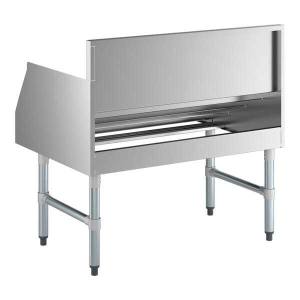 Scratch and Dent Regency 36" Five-Tiered Stainless Steel Liquor Display Rack - 23" Deep