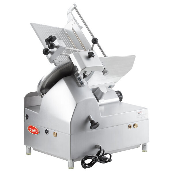 Scratch and Dent Avantco SL612A 12" Medium-Duty Automatic Meat Slicer with Manual Use Option - 1/2 hp