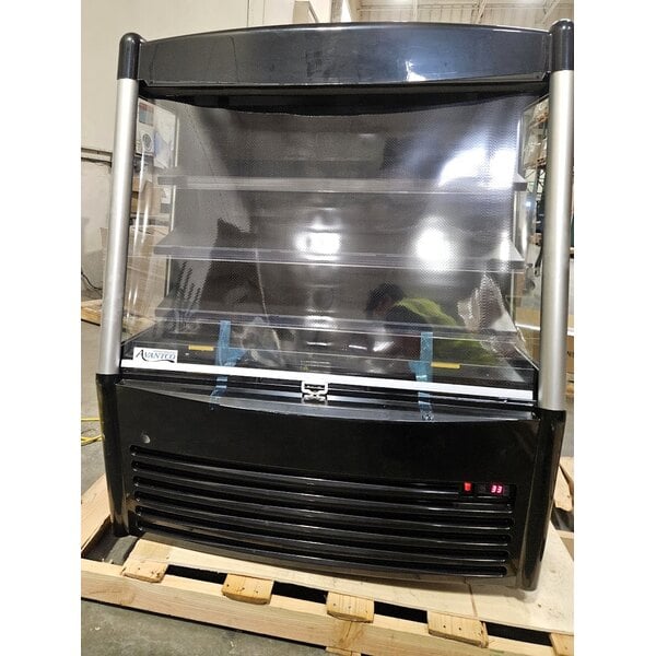 Scratch and Dent Avantco MAC-48HC 47" Black Vertical Air Curtain Merchandiser - 115V