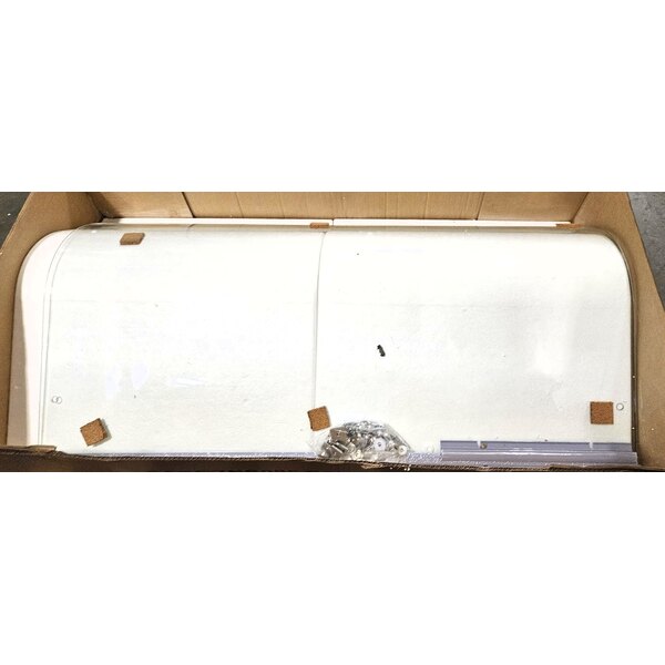 Scratch and Dent Avantco SNZGD8C Curved Glass Sneeze Guard - 49"