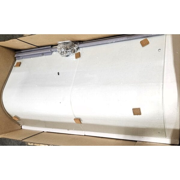 Scratch and Dent Avantco SNZGD8C Curved Glass Sneeze Guard - 49"