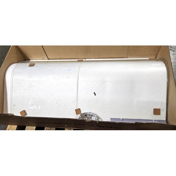 Scratch and Dent Avantco SNZGD8C Curved Glass Sneeze Guard - 49"