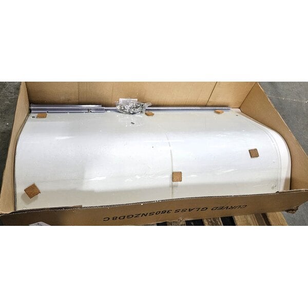 Scratch and Dent Avantco SNZGD8C Curved Glass Sneeze Guard - 49"