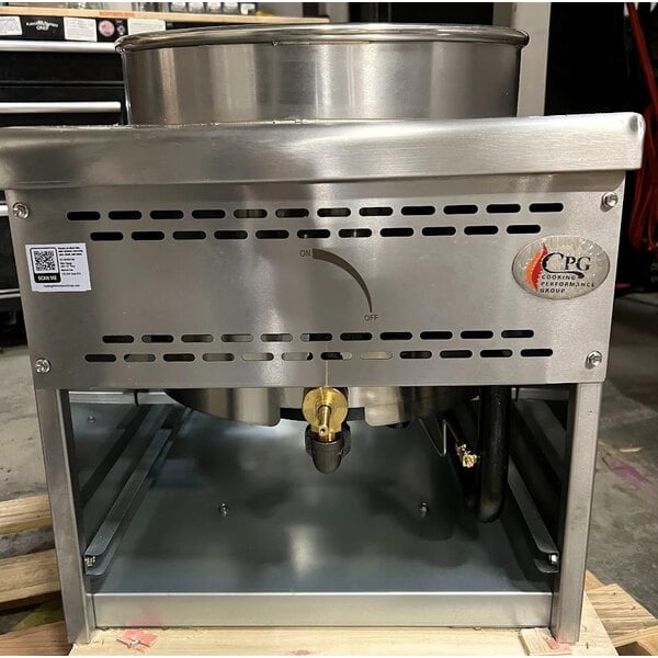 Scratch and Dent Cooking Performance Group WOKR16N Natural Gas Wok Range with 16" Ring - 125,000 BTU