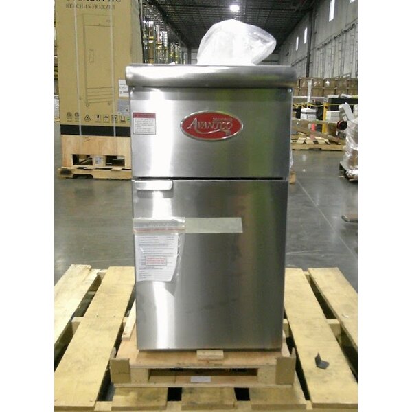 Scratch and Dent Avantco FF40 Liquid Propane 40 lb. Stainless Steel Floor Fryer - 90,000 BTU