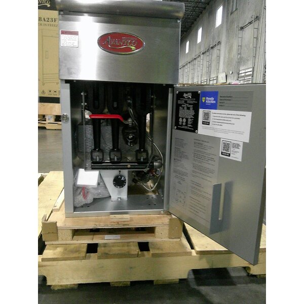 Scratch and Dent Avantco FF40 Liquid Propane 40 lb. Stainless Steel Floor Fryer - 90,000 BTU