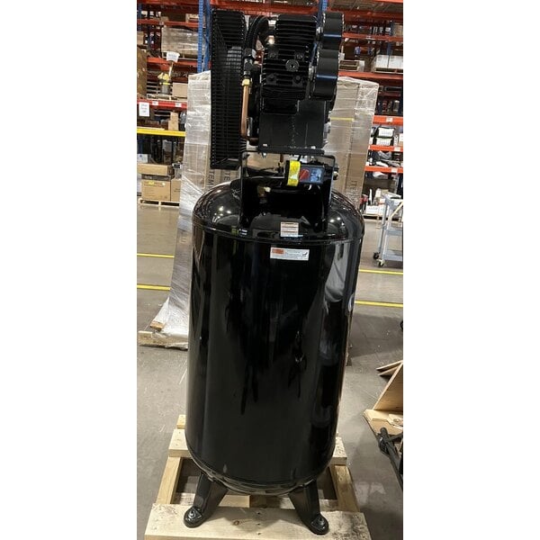 Scratch and Dent Industrial Air 80 Gallon Stationary Vertical Steel Single-Stage Air Compressor with Thermal Overload Protection ILA4708065 - 4.7 hp, 230V