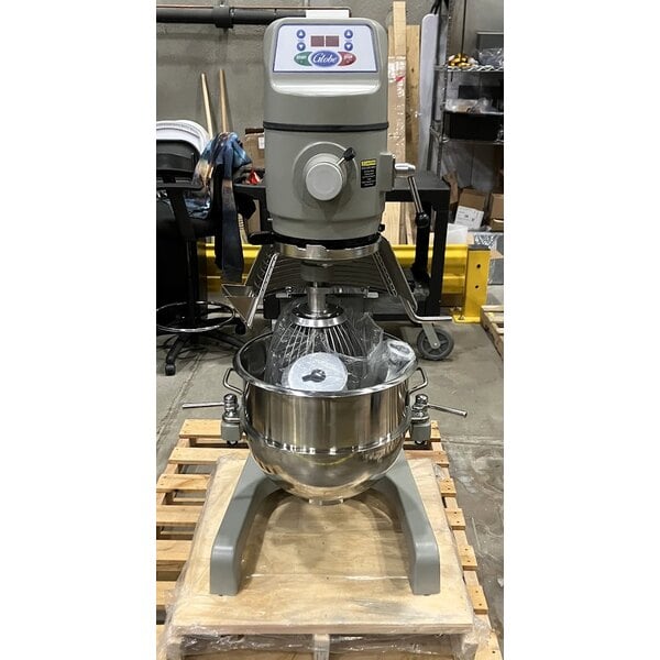 Scratch and Dent Globe SP30 30 Qt. Planetary Floor Mixer with Guard & Standard Accessories - 120V, 1 hp