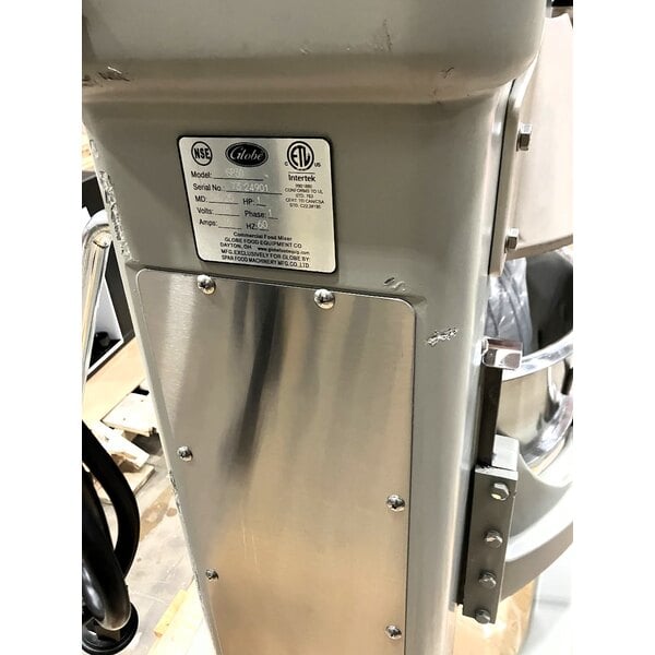 Scratch and Dent Globe SP30 30 Qt. Planetary Floor Mixer with Guard & Standard Accessories - 120V, 1 hp