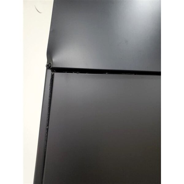 Scratch and Dent Avantco GDC-15-HC 25 5/8" Black Swing Glass Door Merchandiser Refrigerator with LED Lighting