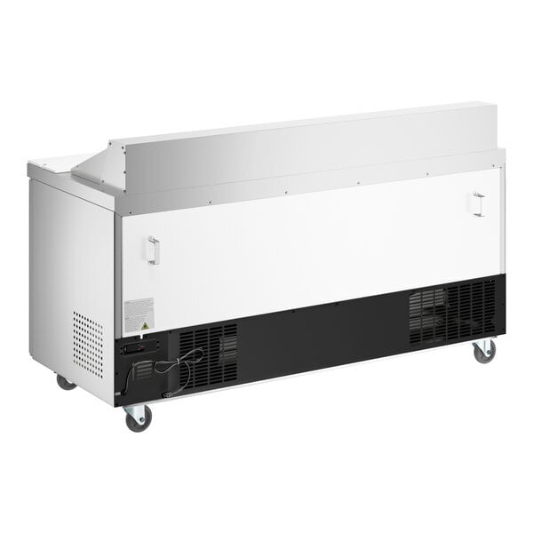 Scratch and Dent MainStreet Equipment 70" Standard Top 3 Door Refrigerated Sandwich Prep Table