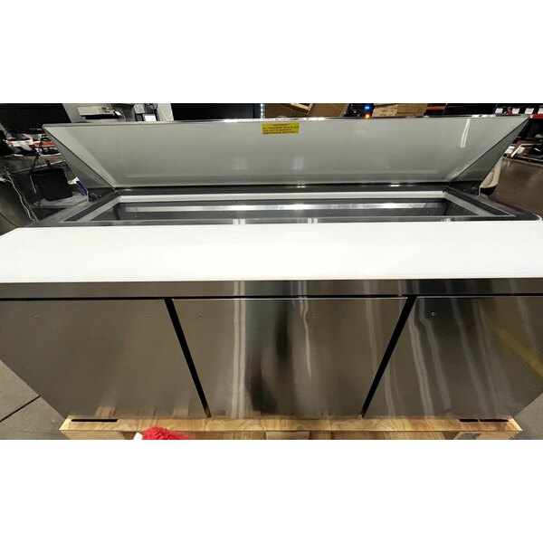 Scratch and Dent MainStreet Equipment 70" Standard Top 3 Door Refrigerated Sandwich Prep Table