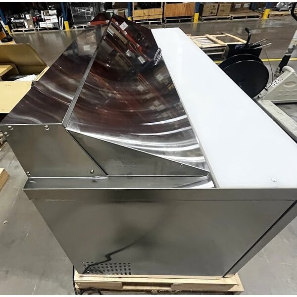 Scratch and Dent MainStreet Equipment 70" Standard Top 3 Door Refrigerated Sandwich Prep Table