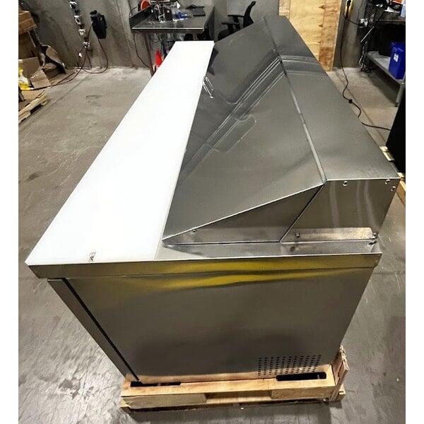 Scratch and Dent MainStreet Equipment 70" Standard Top 3 Door Refrigerated Sandwich Prep Table