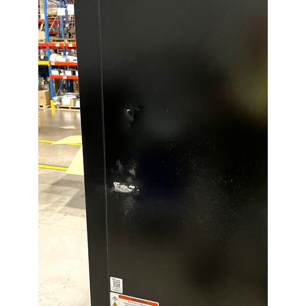 Scratch and Dent True CVM-27-HC~EGC01 30" Black Refrigerated Contemporary Glass Door Merchandiser with LED Lighting - 78 1/2" Tall