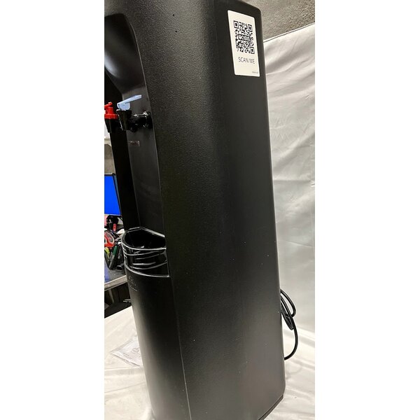 Scratch and Dent Oasis 504238 BPO1SHS BLK 5 Gallon Atlantis Contemporary Black Hot / Cold Top Load Water Cooler