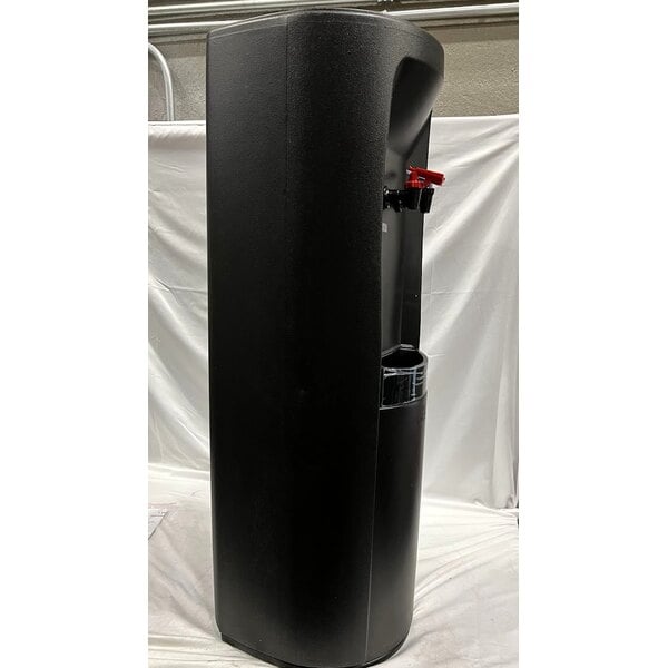 Scratch and Dent Oasis 504238 BPO1SHS BLK 5 Gallon Atlantis Contemporary Black Hot / Cold Top Load Water Cooler