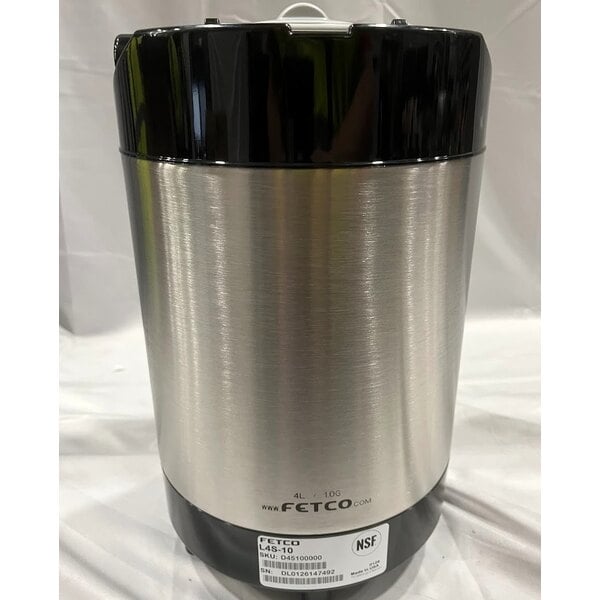 Scratch and Dent Fetco L4S-10 Luxus 1 Gallon Stainless Steel Coffee Server