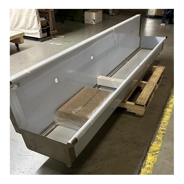 Scratch and Dent Regency Wall-Mounted 96" x 17 1/2" Hand Sink for 4 Single-Inlet Faucets