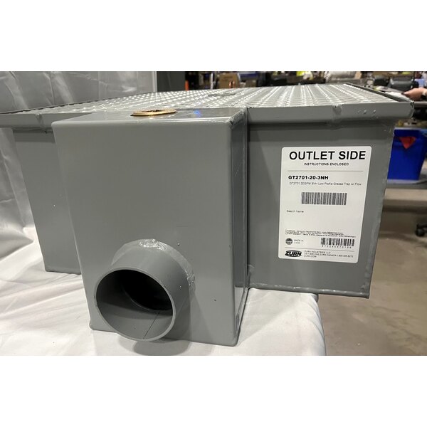 Scratch and Dent Zurn Elkay GT2701-20-3NH 40 lb. 20 GPM Low-Profile Grease Trap with 3" No-Hub Connections