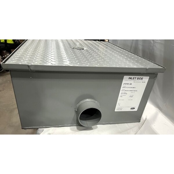 Scratch and Dent Zurn Elkay GT2701-20-3NH 40 lb. 20 GPM Low-Profile Grease Trap with 3" No-Hub Connections