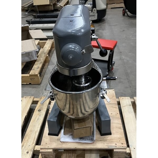 Scratch and Dent Ecoline by Hobart EMM10-1STD 10 Qt. Planetary Stand Mixer with Guard & Standard Accessories - 120V, 3/4 hp
