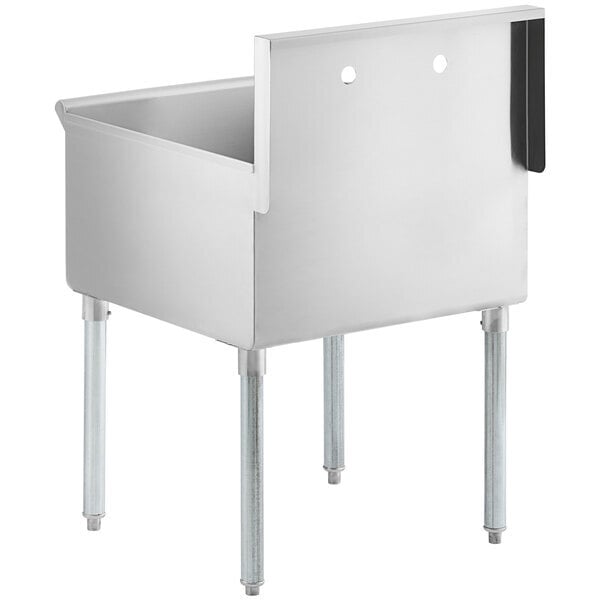 Scratch and Dent Regency 24" One Compartment Commercial Utility Sink with 24" x 24" x 13" Sink Bowl