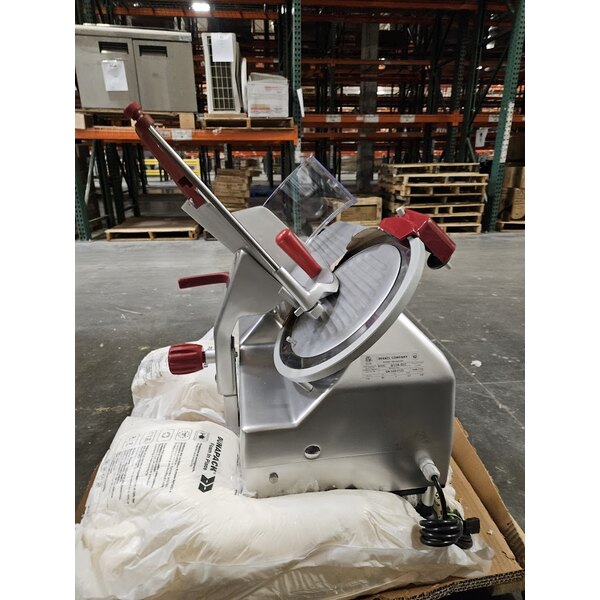 Scratch and Dent Berkel B12A-SLC 12" Medium-Duty Automatic Gravity Feed Meat Slicer with Manual Use Option - 1/2 hp