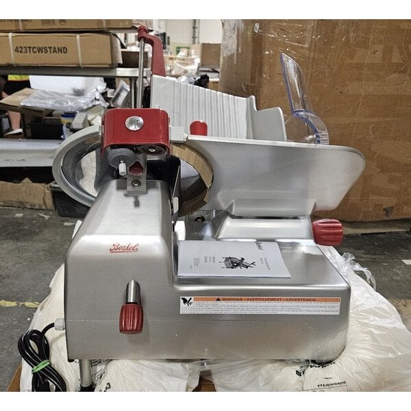 Scratch and Dent Berkel B12A-SLC 12" Medium-Duty Automatic Gravity Feed Meat Slicer with Manual Use Option - 1/2 hp