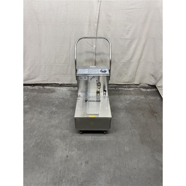 Scratch and Dent Fryclone 85 lb. Low-Profile Portable Fryer Oil Filter Machine with 2-Way Pump - 120V