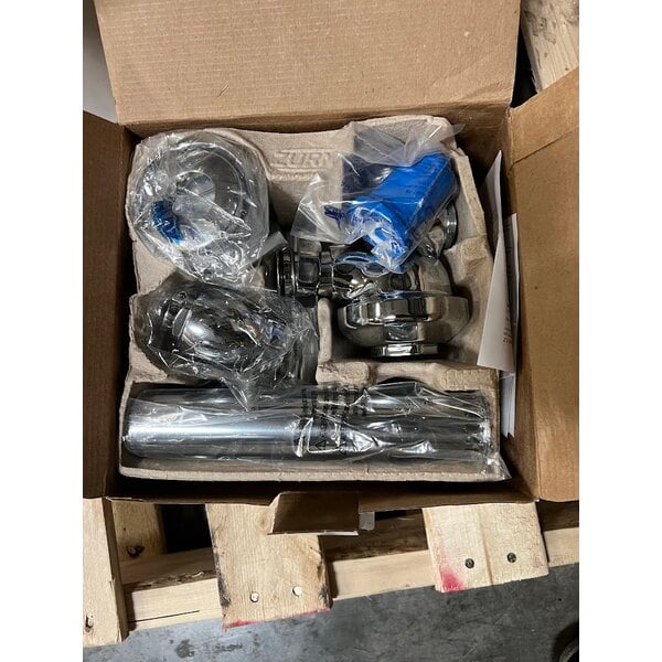 Scratch and Dent Zurn Elkay One Z.WC3.AM Manual Toilet System with ADA Height Floor Mounted Toilet and Flush Valve - 1.1 GPF