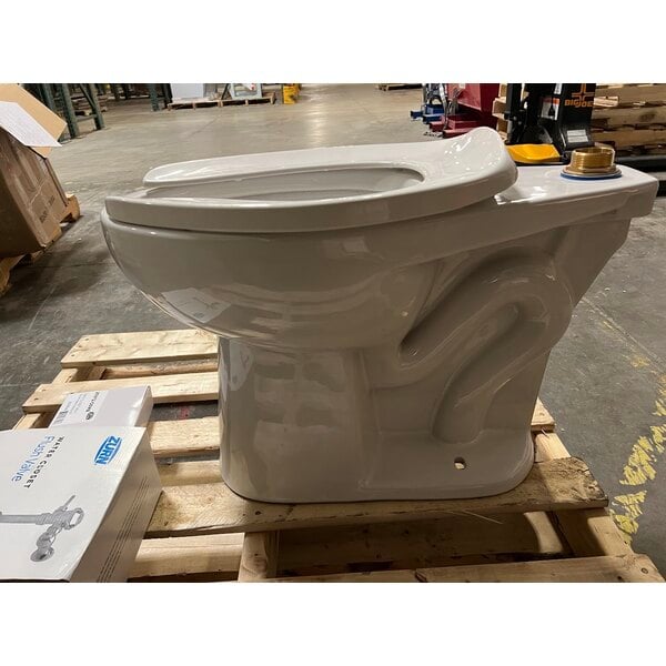 Scratch and Dent Zurn Elkay One Z.WC3.AM Manual Toilet System with ADA Height Floor Mounted Toilet and Flush Valve - 1.1 GPF