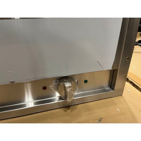 Scratch and Dent ServIt Four Pan Open Well Electric Steam Table with Partially Enclosed Base - 208/240V, 3000W