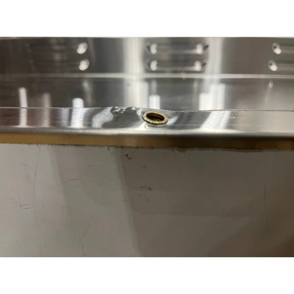 Scratch and Dent ServIt Four Pan Open Well Electric Steam Table with Partially Enclosed Base - 208/240V, 3000W