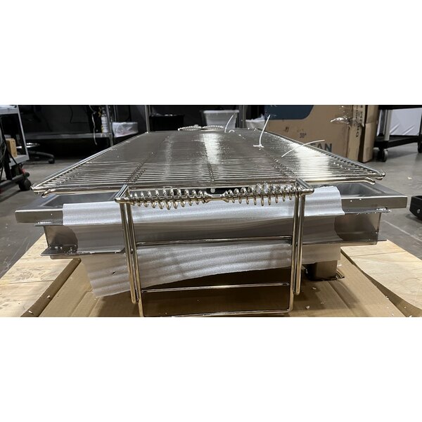 Scratch and Dent Backyard Pro CHAR-60SS 60" Heavy-Duty Stainless Steel Charcoal Grill with Adjustable Grates, Removable Legs, and Cover