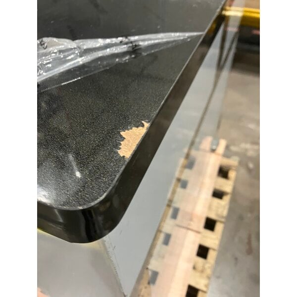 Scratch and Dent Regency 48" Basic Stainless Steel Portable Bar with Two Removable Speed Rails and Ice Bin