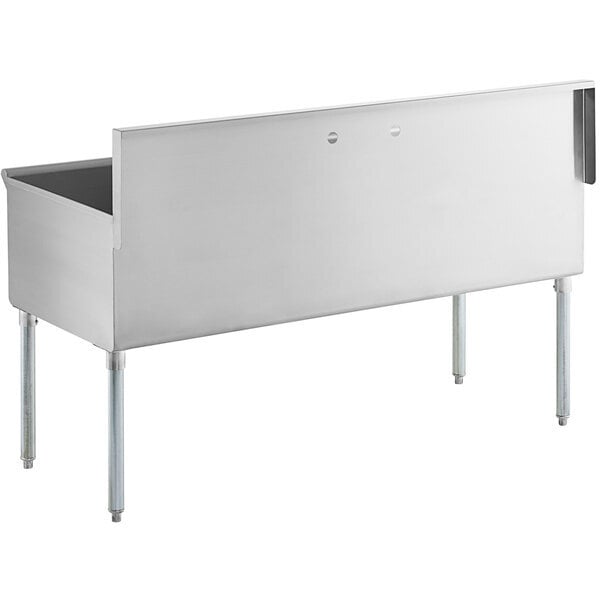 Scratch and Dent Regency 60" Three Compartment Commercial Utility Sink with 20" x 24" x 14" Sink Bowls
