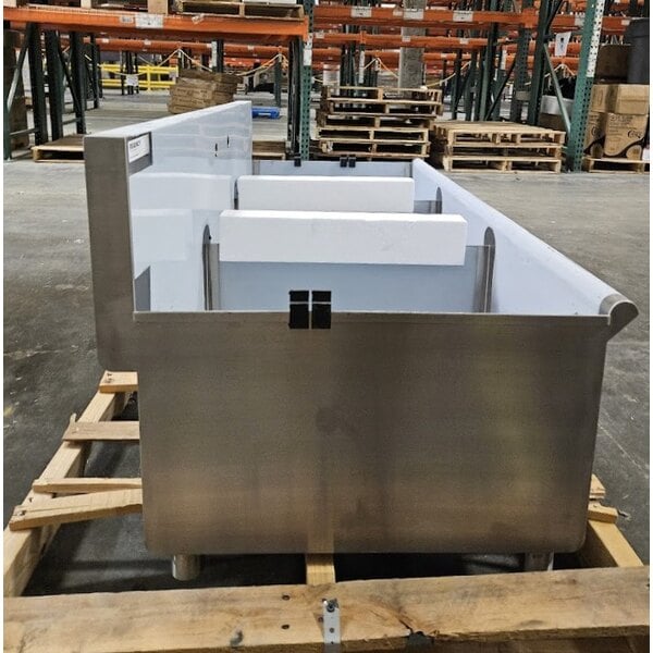 Scratch and Dent Regency 60" Three Compartment Commercial Utility Sink with 20" x 24" x 14" Sink Bowls