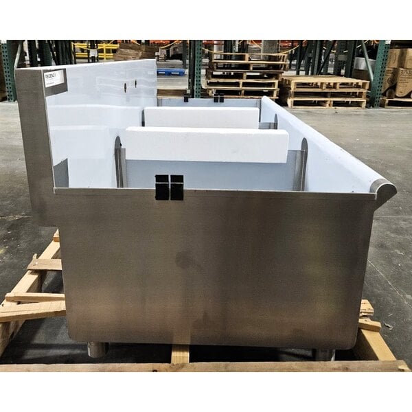 Scratch and Dent Regency 60" Three Compartment Commercial Utility Sink with 20" x 24" x 14" Sink Bowls